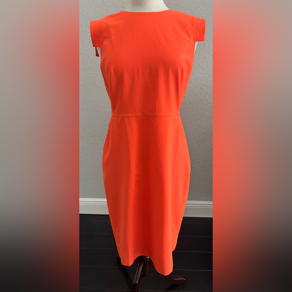 J. Crew Strapless Orange Dress